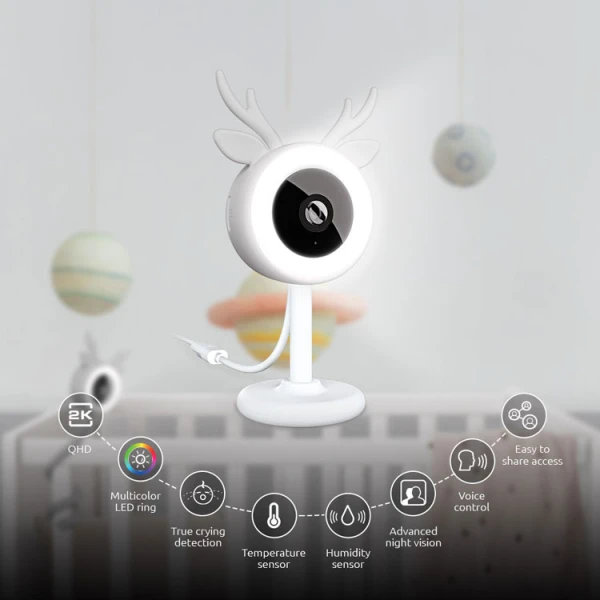 NEXXT HOME SMART BABYMONITOR MET RGB-LICHT 2K | NHC-B100